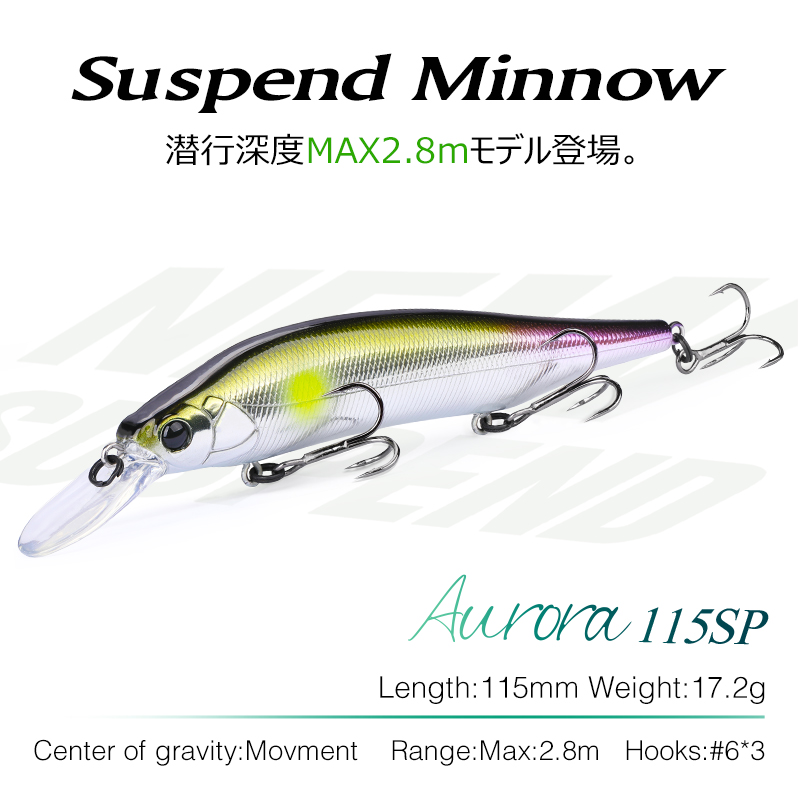 TSURINOYA 115 мм 17,2 г подвес – обзор и цена Fishing Lure Jerkbait