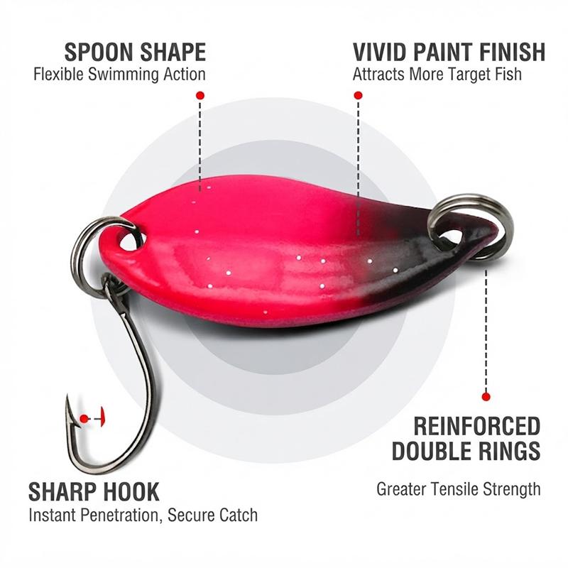2,5 г рыболовные блесны-ложки, – обзор и цена Fishing Lure Spoon