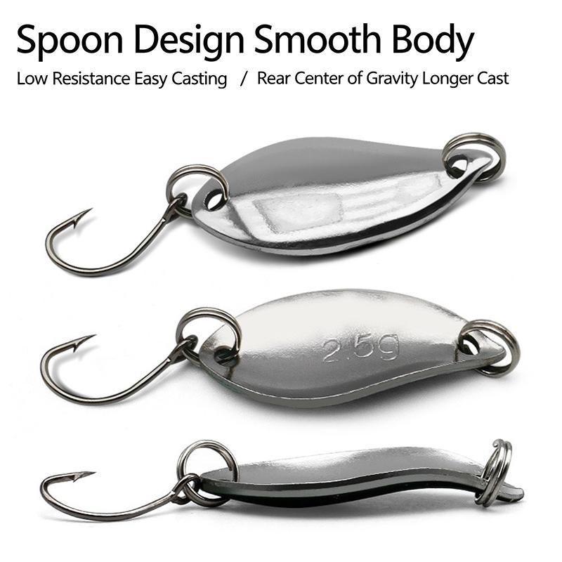 2,5 г рыболовные блесны-ложки, – обзор и цена Fishing Lure Spoon