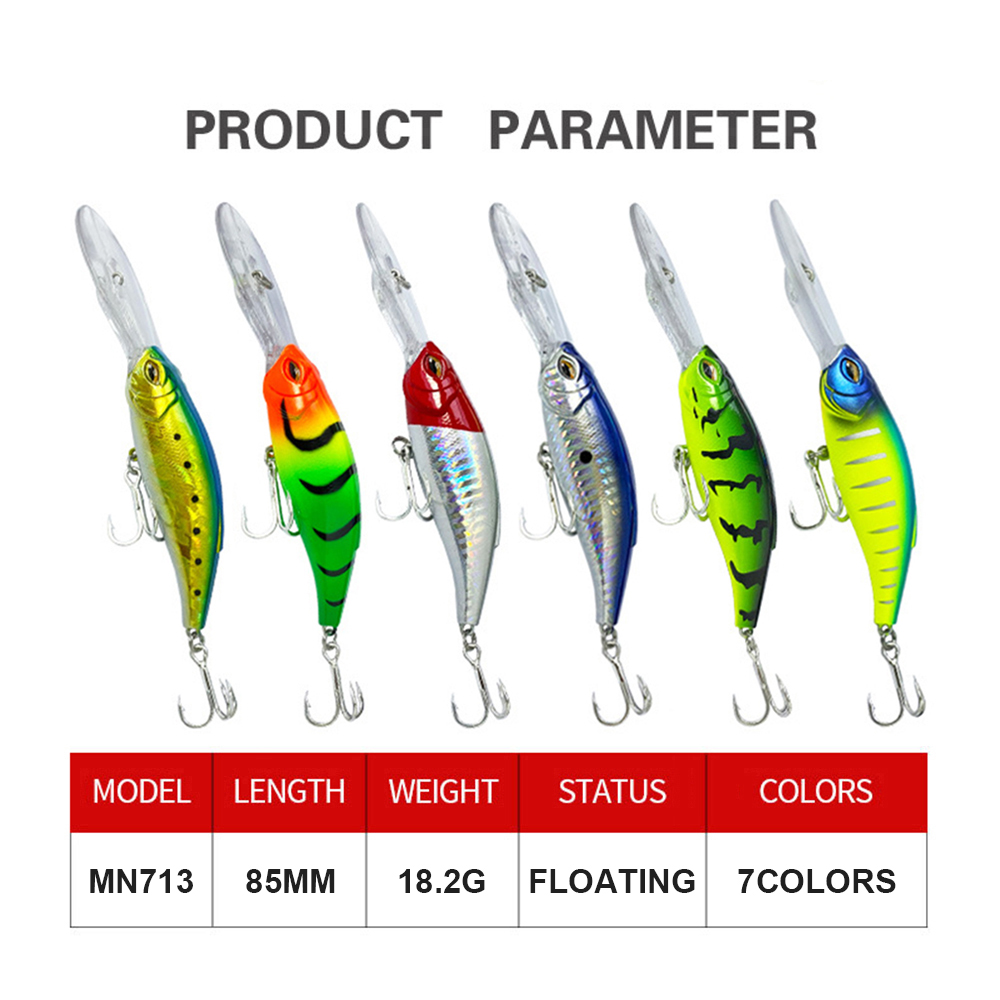 8,5 см 18,2 г Рыболовные прима – обзор и цена Fishing Lure Jerkbait